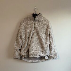 Women’s Altar’d State Half Zip Fuzzy Sweatshirt